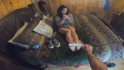 POV Feather Foot Tickling