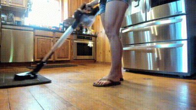 Cleaning In Flipflops