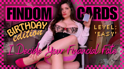 Findom Birthday Cards 03- Level: Easy