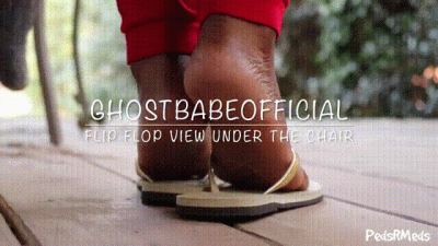 Ghostbabeofficial Flip Flop View Under The Chair