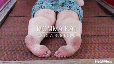 Momma Kat Gets A Rub Down