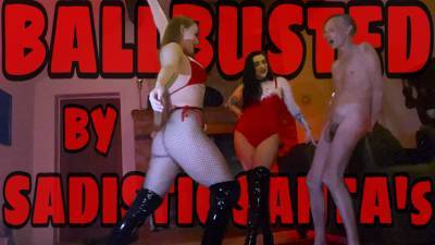 Ballbusted By Sadistic Santa's (1080P)