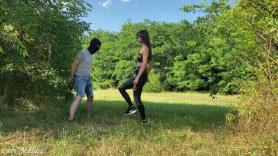 Outdoor Ballbusting
