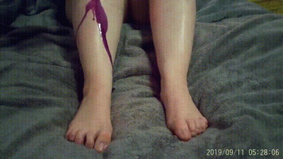 Pouring Hot Wax On My Legs