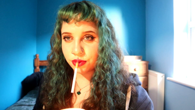 ASMR Whispering Smoking Tease: Stroke For My Tits & Cum When I Extinguish