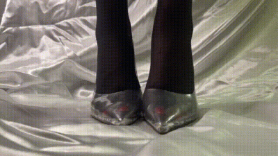 Torn Black Nylons & High Heels Removal