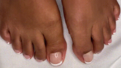 French Pedicure Ebony Feet