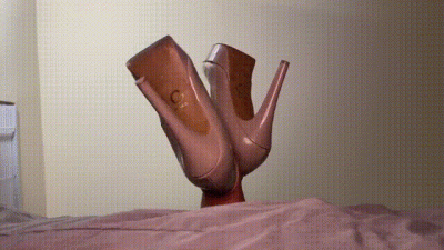 Ebony Girl Dangles & Removes Guess Pumps