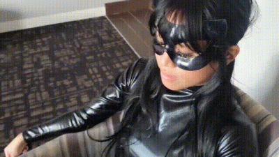 Goddess Ember- Catsuit Spanking Humiliation