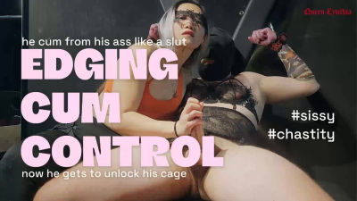 Sissy Edging Cum Control English