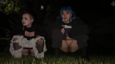 Clowns Pee Outdoors