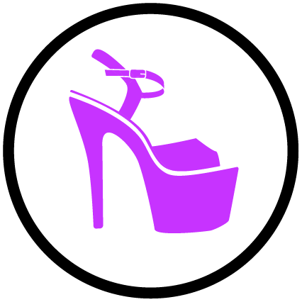 Platform-Stripper Heels