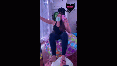 Beachball + Bubblegum Bubble Blowing + Topless