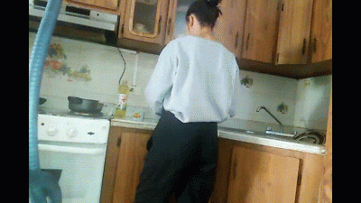 Embarrasament Pantsing In The Kitchen