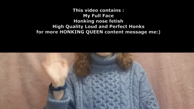 Loud Honking Nose Blowing #1