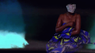 Stripnado! BBW Stripped Completely Naked By Tornado! Thick Big Butt Big Tits Ebony Enf Laceface Implied Running & Boob Bouncing End 4K HD