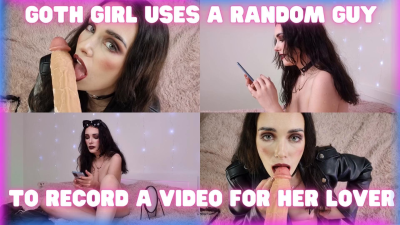 Goth Girl Uses A Random Guy For A Video
