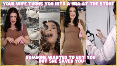 Husband Transformed Into A Bra At Store