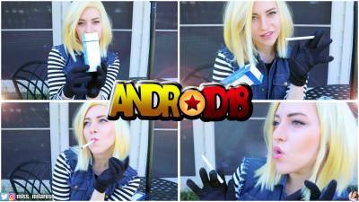 Android18'S Seductive Smoking