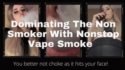 Dominating You With My Vape Smoke Until You Cum