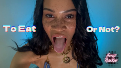 To Eat Or Not?- Ebony Voress Goddess Rosie Reed Gives You A Giantess Body Tour While Deciding If You Will Get Eaten Or Not