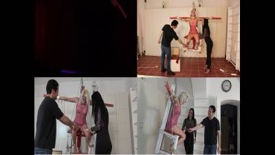 Merciless Power Crucifixion Of The Female Jesus Slave!