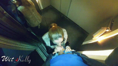 Cheating My Husband And Sucking A Stranger's Cock In Elevator