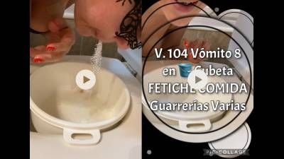 I Vomit 8 In Bucket. Fetish Food, Dirty