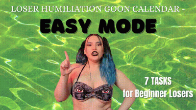 Loser Humiliation Goon Calendar Easy Mode 1 Week Of Easy Loser Tasks For Beginners Centering Around Humiliation, Verbal Humiliation, Sexual Rejection, Denial, And Loser Porn Interactive Loser Training With Humiliatrix Countess Wednesday Png