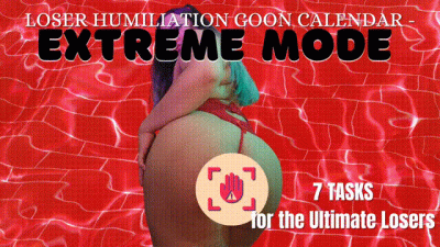 Loser Humiliation Goon Calendar Extreme Mode 1 Week Of Challenging Loser Tasks Centering Around Humiliation, Verbal Humiliation, Sexual Rejection, Pussy Denial, And Loser Porn Interactive Loser Training With Humiliatrix Countess Wednesday Png