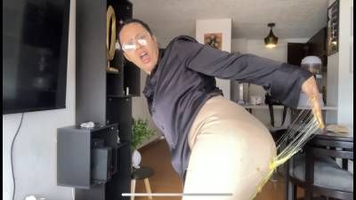 4K Sexy Math Teacher Embarrassed With Sticky Pranks