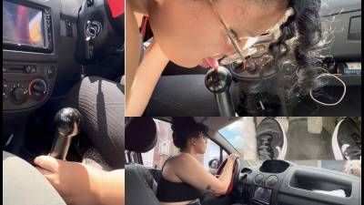 1080P When I Drive I Like To Imagine The Gear Stick Knob Is A Big Cock