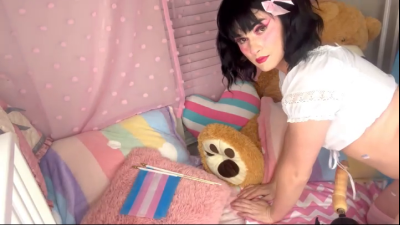 Trans Pride Natalie Getting Ass Fucked By Sex Machine