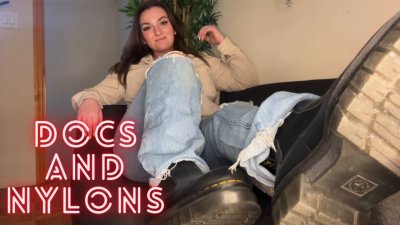 Doc Martens And Nylons Worship Foot Fetish Domination Goddess Worship