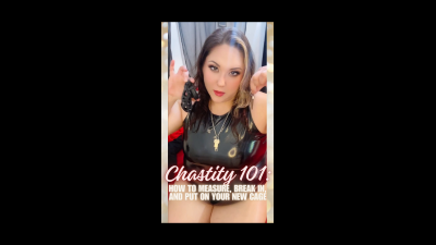 Chastity Instructions 101: How To Measure, Break In, And Put On Your New Cage ( No Captions)