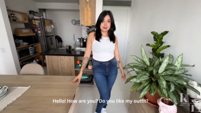 Outfit Showcasing:Tight Jeans, White Tanktop, White Socks & Airf1