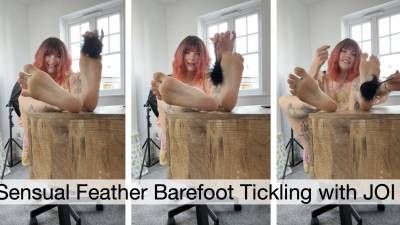Sensual Feather Foot Tickling With JOI