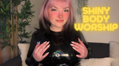 Shiny Body Worship PVC Vinyl Latex Goddess Tit Ass Worship