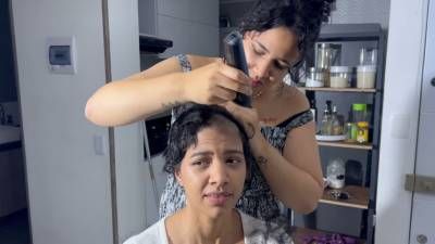 720P Omg Can't Believe She Did It She Shave Head 4 My Fans