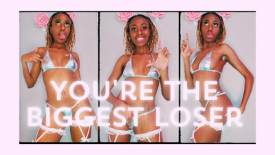 You're The Biggest Loser! ~ Drain Game With Ebony Goddess