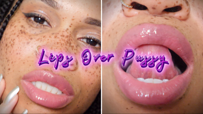 Lips Over Pussy- Ebony Femdom Goddess Rosie Reed Mesmerizing Lip Worship Pussy Denial Domination Glossy Lips Fetish