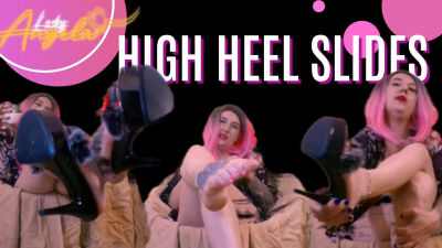 Lady Angela Dangling Pleaser High Heel Slippers