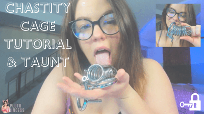 Chastity Cage Tutorial & Taunt