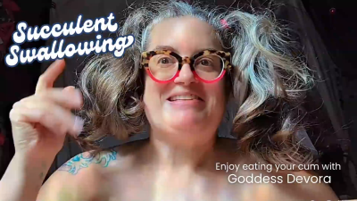 Succulent Swallowing Inspiration: Cum Eating Delight For My Sluts Ft Octogoddess CEI, MILF Domme