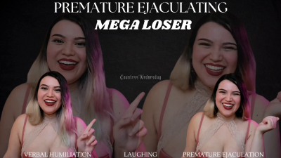 Premature Ejaculating Mega Loser Hardcore Humiliation With Humiliatrix Countess Wednesday Verbal Humiliation, Loser Humiliation, Laughing, And Sexual Rejection Mp4 1080P Audio Only
