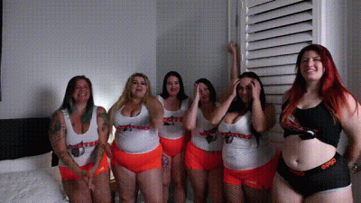 6 Hooters Girls Orgy