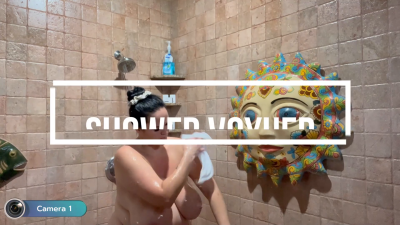 BBW Shower Voyeur Shaving