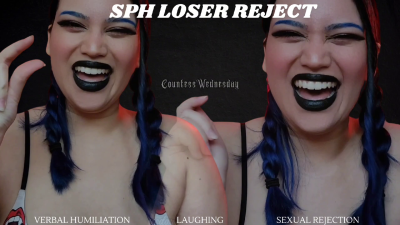SPH Loser Reject Hardcore Humiliation With Humiliatrix Countess Wednesday Verbal Humiliation, Sexual Rejection, Sex Denial, Laughing, Loser Porn Mp4 1080P Audio Only