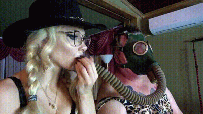 Gas Masks Sniffing Of My Pussy & Ass & Bad Breath
