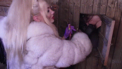 Fur Sissy Pegging Dildo Gag Slavena Orgasm Dungeon